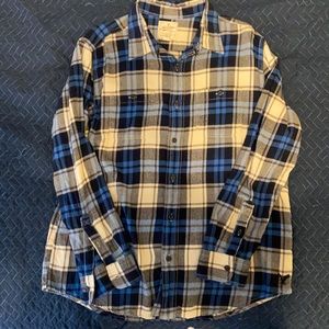 Men’s XL flannel plaid button up shirt